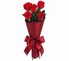 Букет 5 Красных роз Эдлесс Лав #REPLACE_PRED# Чернь