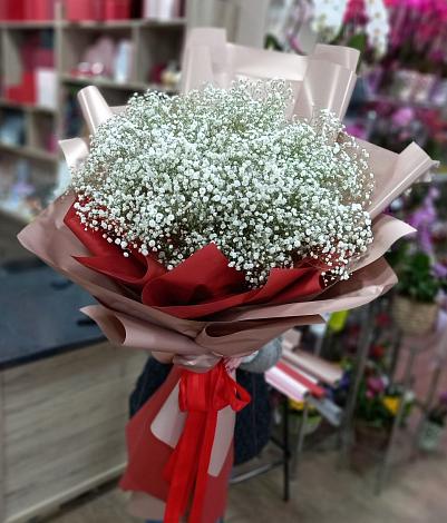 Букет цветов из: Гипсофила в Чернь