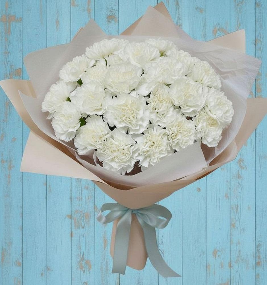 Букет цветов из: Гвоздики в Чернь