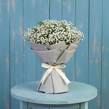 Букет цветов из:  Гипсофила в Чернь