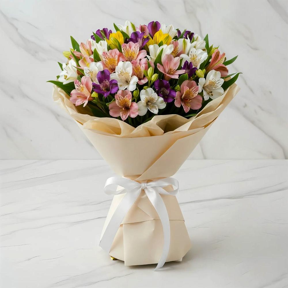 Букет цветов из: Альстромерии в Чернь