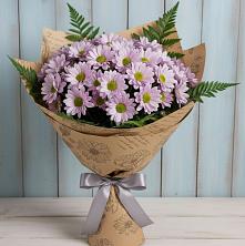 Букет цветов из:  Хризантемы в Чернь