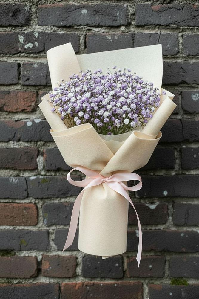 Букет цветов из: Гипсофила в Чернь