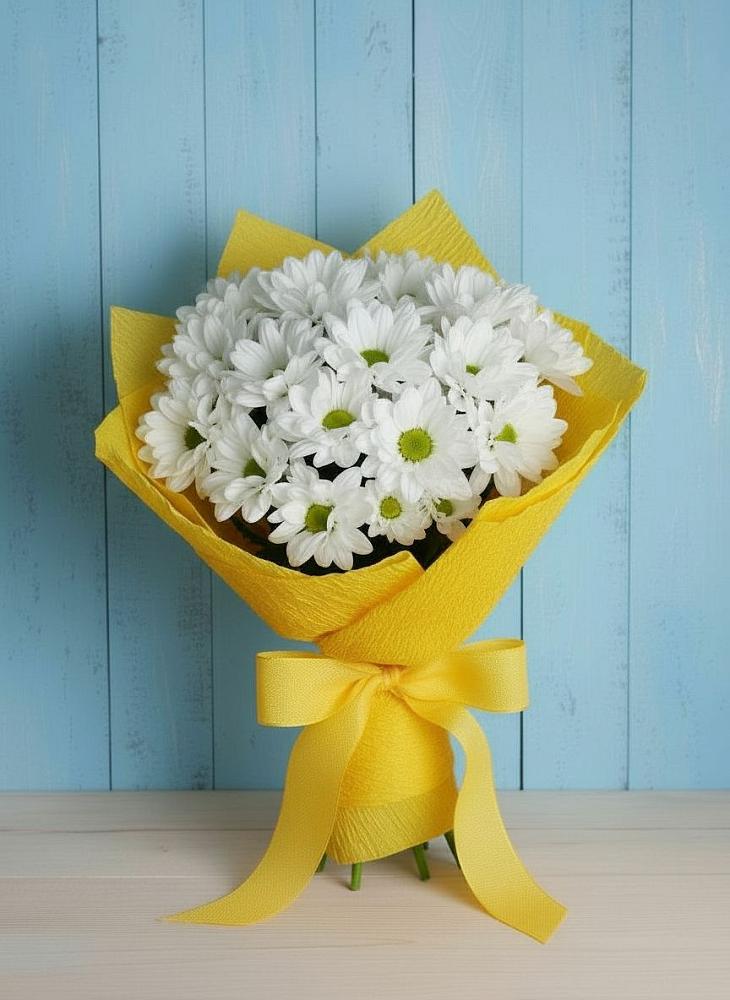 Букет цветов из: Хризантемы в Чернь