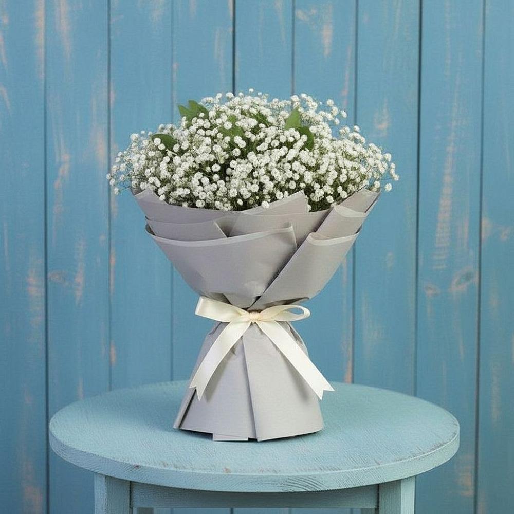 Букет цветов из: Гипсофила в Чернь