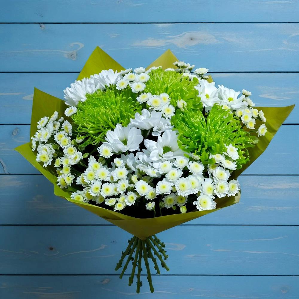 Букет цветов из: Хризантемы в Чернь