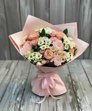 Букет цветов из:  Гвоздики, Розы и Хризантемы в Чернь