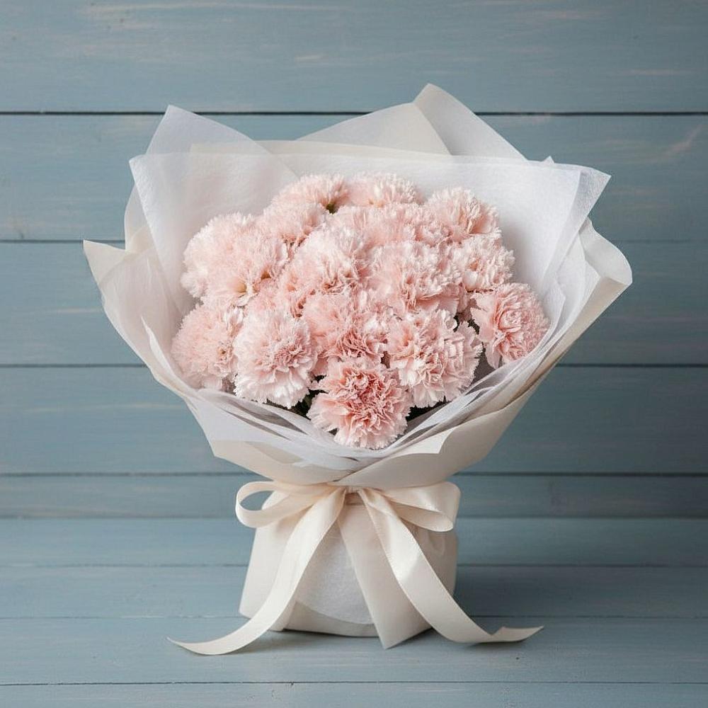 Букет цветов из: Гвоздики в Чернь