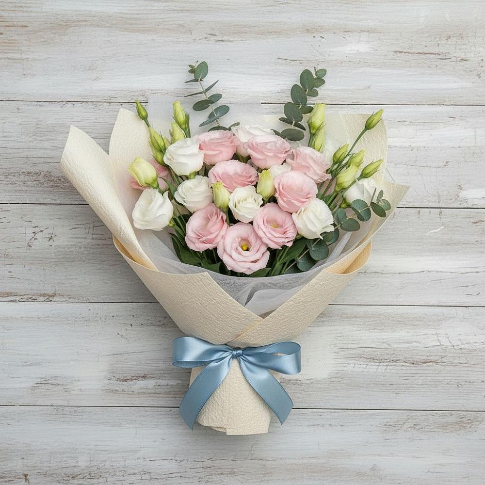 Букет цветов из: Лизиантусы в Чернь